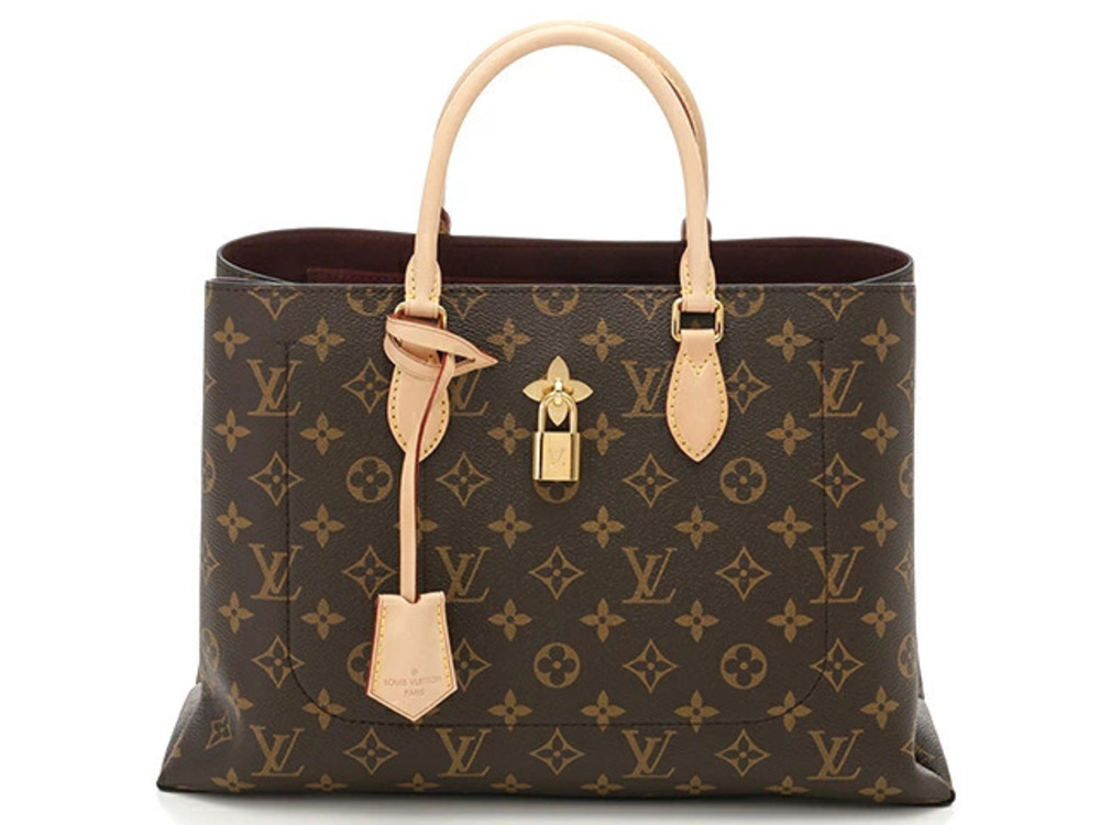 LOUIS VUITTON Flower Tote Handbag Monogram